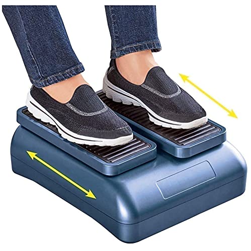 joyvio Power Legs Vibration Plate Plataforma de masajeador de pies, Ejercitador de Pedales Gimnasio Fitness Pierna Entrenamiento Cardiovascular Mejora la Salud y la circulación sanguínea