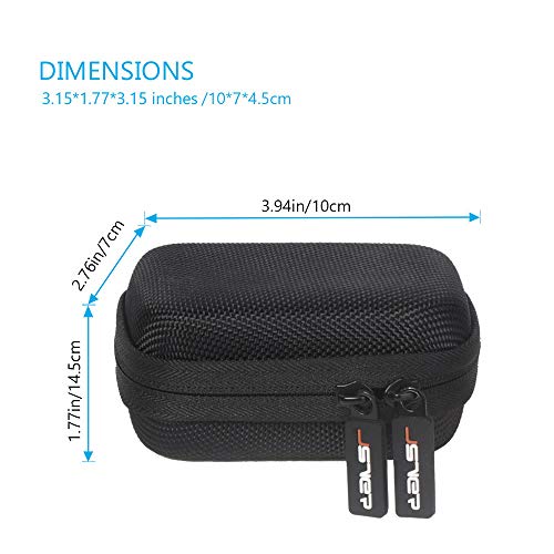 JSVER Bolsa de Protectora para GoPro Hero 10/9 Funda para GoPro 10/9/8/7/6/5/ dji Osmo Action cámara Bolsa de Almacenamiento Estuche de Transporte Compatible con GoPro Accesorios Negro