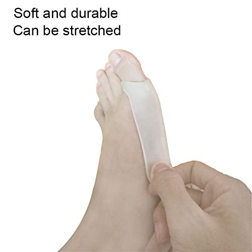 Juanetes dedo gordo del pie del gel de silicona del cojín del cuidado de pies del pulgar Deformación Ortesis altos talones de las plantillas del zapato Ease Hallux Valgus dolor de la artritis hombres