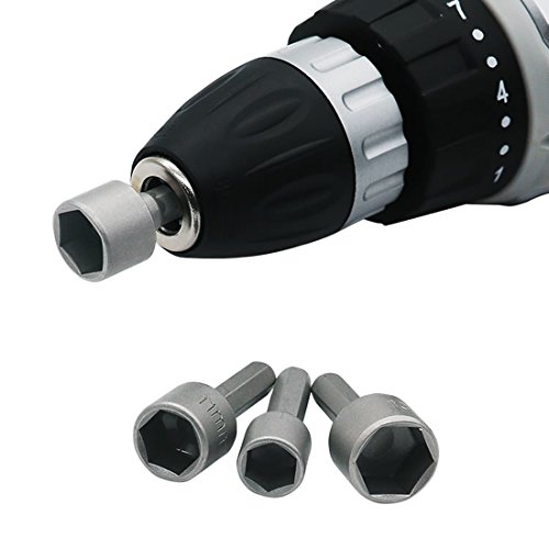 Juego de 9 llaves de tubo de 5 a 13mm para tornillos hexagonales de 1/4 de pulgada