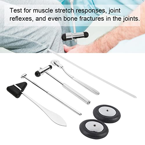 Juego De Instrumentos Médicos De Martillo Neurológico Para Adultos, Martillo De Diagnóstico Muscular, Equipo De Percusión Para El Cuidado De La Salud, Incluye Molinillo De Wartenburg, Martillo De Babi