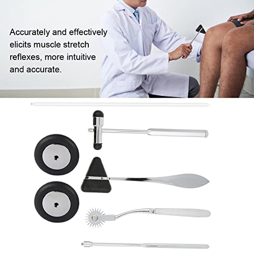 Juego De Instrumentos Médicos De Martillo Neurológico Para Adultos, Martillo De Diagnóstico Muscular, Equipo De Percusión Para El Cuidado De La Salud, Incluye Molinillo De Wartenburg, Martillo De Babi