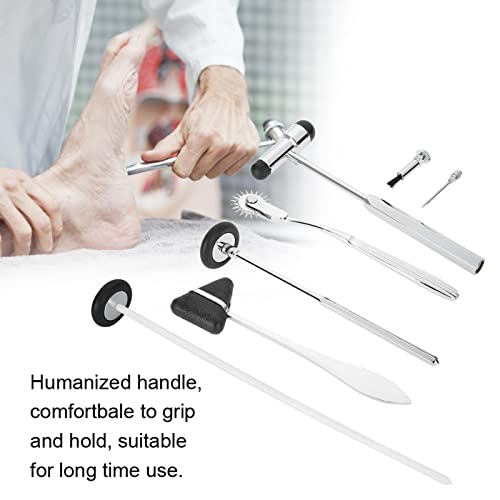 Juego De Instrumentos Médicos De Martillo Neurológico Para Adultos, Martillo De Diagnóstico Muscular, Equipo De Percusión Para El Cuidado De La Salud, Incluye Molinillo De Wartenburg, Martillo De Babi