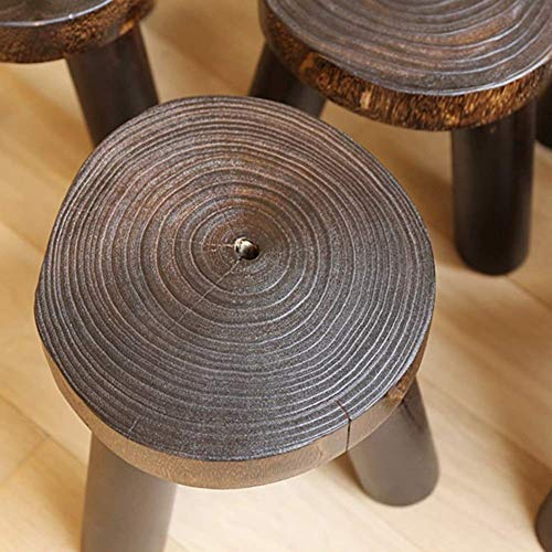 JUNJIJINGXIANG Taburete De para Almacenaje Sofá Otomano Escabel Taburete Madera Maciza Triángulo Sofá Taburete Casa Multifuncional Sala (Color : B)