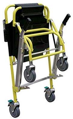JYLT EMS Stair Chair -  Ambulance Firefighter Evacuation Medical Lift Stair Chair with Quick Release Buckles and 4 Wheels