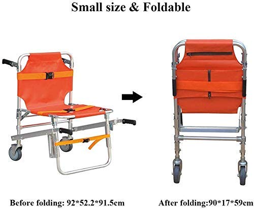 JYLT Stair Chair  Aluminum Light Weight Ambulance Medical Lift - Evacuation Wheel Chairs Emergency Lift New Equipment with Quick Release Buckles