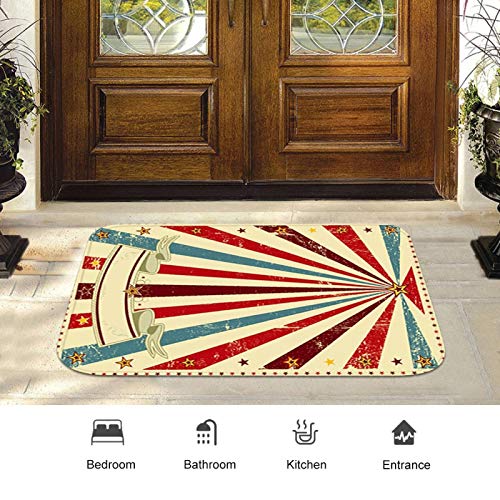 Kadimendium Alfombra cómoda de la Estera del Piso de la Buena absorción de la Humedad para el Uso de la Cocina del vestíbulo(50cm×80cm)