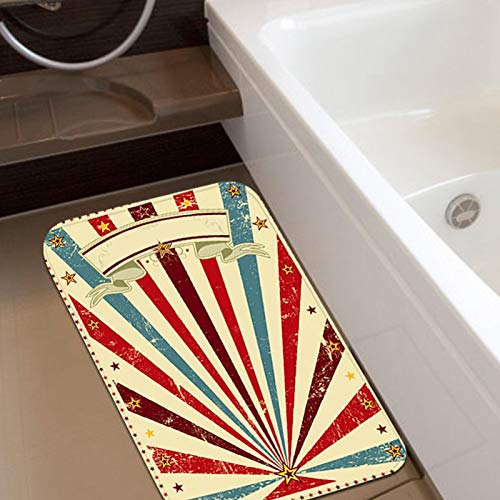 Kadimendium Alfombra cómoda de la Estera del Piso de la Buena absorción de la Humedad para el Uso de la Cocina del vestíbulo(50cm×80cm)