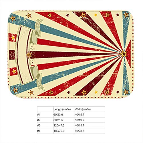 Kadimendium Alfombra cómoda de la Estera del Piso de la Buena absorción de la Humedad para el Uso de la Cocina del vestíbulo(50cm×80cm)