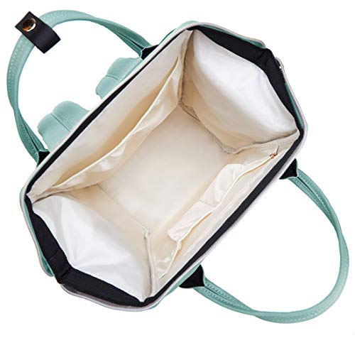 KALIDI Mochila para portátil Mochila Escuela Vintage Mochila de Viaje Resistente al Agua Que se Ajusta a la computadora portátil de 15 Pulgadas para niños, niñas y Hombres, Mujeres (Verde)
