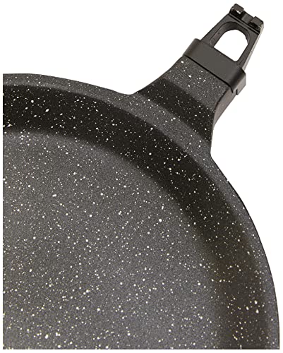 Kamberg - 0008050 - Sartén para crepes 24 cm - Mango Extraíble - Aluminio Fundido - Revestimiento Piedra antiadherente - Todos los incendios, incluida la inducción - Sin PFOA