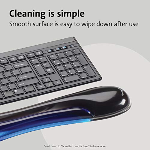 KENSINGTON 62397 - Reposamuñecas Duo gel teclado color negro/azul