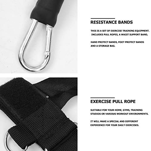 KESYOO Juego de Bandas de Resistencia para Ejercicios Cuerda de Tracción Entrenamiento Yoga Correa de Cuerda Tensora Equipo de Gimnasio para El Cuerpo Estiramiento Entrenamiento