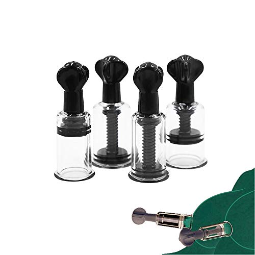 Kit de copa de masaje de 4 piezas, dispositivo de ventosas de succión con giro al vacío, terapia de ventosas, masaje, relajación