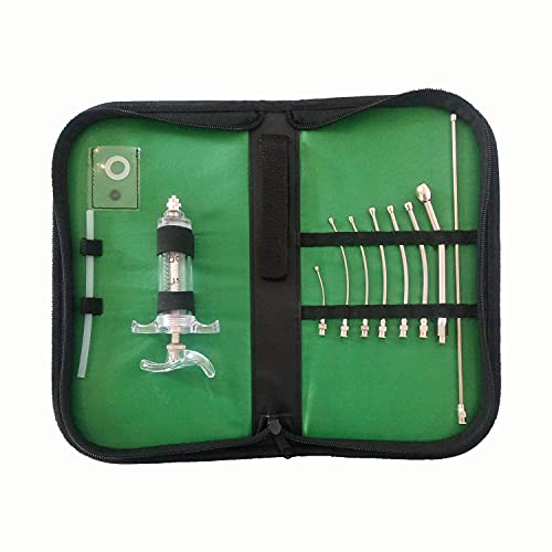 Kit de jeringa alimentaria para cría a mano de pájaros , jeringa 20 ml, 8 tubos de engranaje y su estuche de almacenamiento