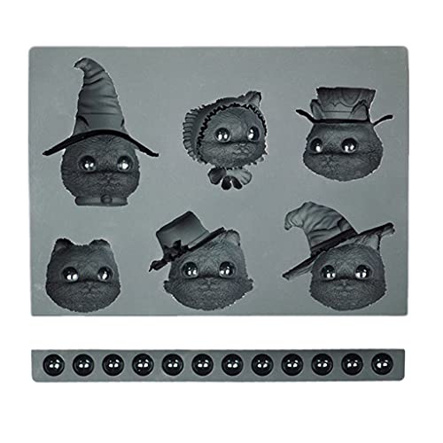 Kits de resina con moldes reutilizables 3D Lolita en forma de gato, molde de silicona para aromaterapia, jabón, herramienta de fabricación de moldes para manualidades y manualidades para principiantes