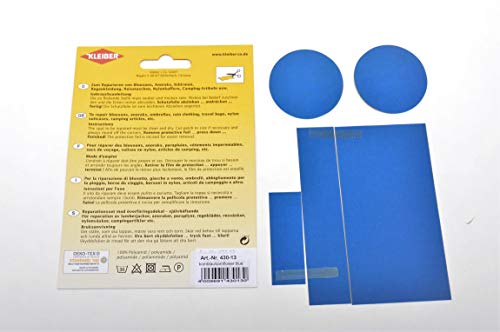 Kleiber - Juego de Parches de reparación para Ropa, de Nailon, autoadhesivos, 5 Piezas, Color Azul