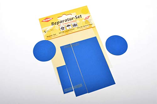 Kleiber - Juego de Parches de reparación para Ropa, de Nailon, autoadhesivos, 5 Piezas, Color Azul