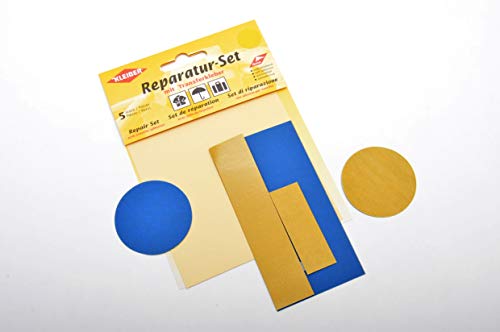 Kleiber - Juego de Parches de reparación para Ropa, de Nailon, autoadhesivos, 5 Piezas, Color Azul