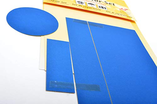 Kleiber - Juego de Parches de reparación para Ropa, de Nailon, autoadhesivos, 5 Piezas, Color Azul