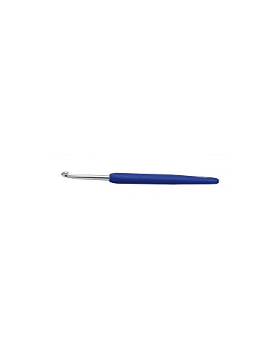 KnitPro Waves - Aguja de ganchillo (aluminio), color Azul (Bluebell), tamaño: 12 mm