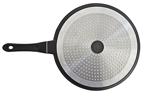 Kopf sartén para Crepes Marra (Aluminio Fundido, 28 cm, Revestimiento ILAG, inducción) Incl. esparcidor de Masa
