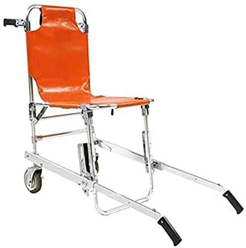 ksamwjf EMS Silla médica Elevación de escaleras Silla de evacuación sobre orugas Plegable Ambulancia Escalera Plegable para Subir Escaleras Capacidad Conveniente para sillas de Ruedas 350 LB