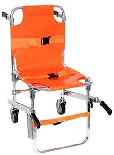 ksamwjf EMS Silla médica Elevación de escaleras Silla de evacuación sobre orugas Plegable Ambulancia Escalera Plegable para Subir Escaleras Capacidad Conveniente para sillas de Ruedas 350 LB