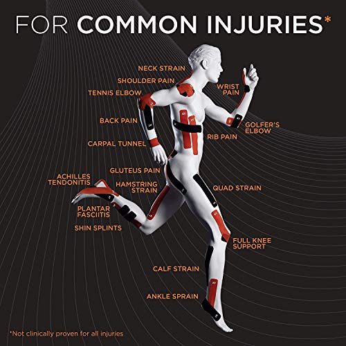 KT TAPE Pro - Cintas de kinesiología, 20 Unidades, precortadas, Color Beige, Pro