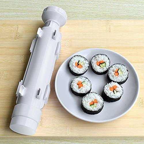KTING Kit de tubo de molde de rodillo de sushi, máquina de aparatos de arroz de cocina