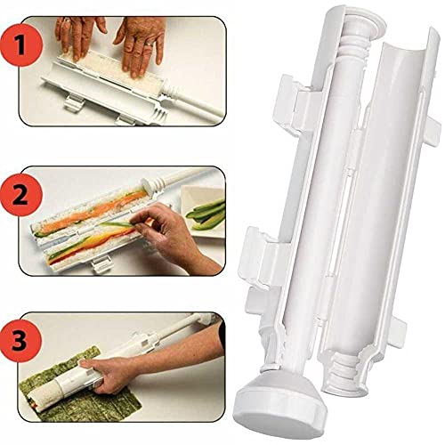 KTING Kit de tubo de molde de rodillo de sushi, máquina de aparatos de arroz de cocina