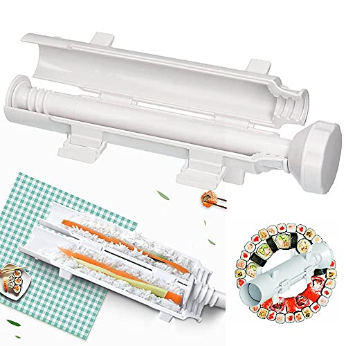 KTING Kit de tubo de molde de rodillo de sushi, máquina de aparatos de arroz de cocina
