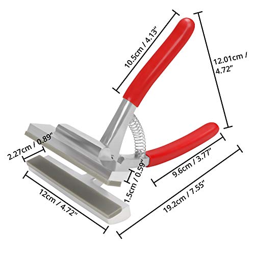 Kurtzy Alicates Tensor Lienzo – 19,2 x 12,01 cm - Tenazas Tensar Lienzos Anchas con Aleación de Metal y Asas Acolchadas con Muelle para Lienzos en Marcos