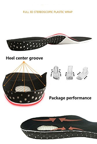 KWIM'S France® Suela/Plantilla running suave de gel con cojines integrados para zapatos deportivo - Amortiza los impactos y brinda un confort óptimo al espolón calcáneo (EU [35-40])