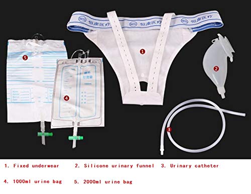 L-CAM Urinario Pee Holder, orina Bolsa de colección colector usable portátil Urinario Bolsa de orina Ventilar Viaje colector Incontinencia Bolsas con Pretina elástico,C