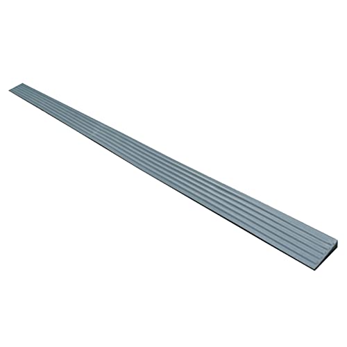 L-R-H Rampas de Bordillo de Goma Movilidad Portátil Gris Rampas de Acera Ligeras Antideslizantes para Scooter Motocicleta Silla de Ruedas Monopatín Coche Robot de Barrido(Size:98.5x5x1cm,Color:Gris)