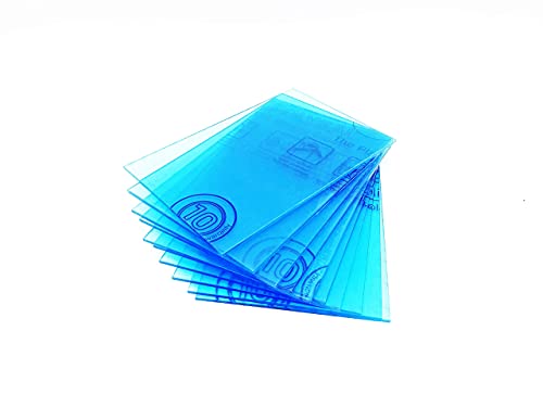 LAC - Placa acrílica transparente de plexiglás, 10 unidades, 150 x 100 x 2 mm, placa de plástico para cristales de seguridad de plexiglás, cristal acrílico para pantallas de señales