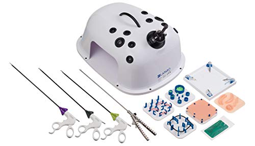 LAPARO Laparoscopic ADVANCE ver. Complete, Instrumentos laparoscópicos para médicos, Simulator Box, Entrenamiento quirúrgico, Todos los elementos necesarios para el entrenamiento laparoscópico