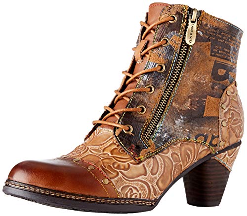 LAURA VITA Alcizeeo 12, Botines Mujer, Camel Camel, 38 EU