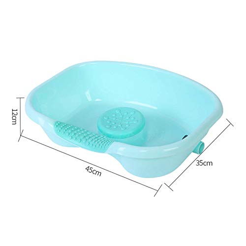 Lavabo de champú, Lavabo portátil en la Bandeja de la Cama para Lavar el Cabello en el Fregadero, Ideal para Aquellos Que están inmovilizados en la Cama