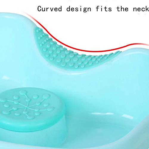 Lavabo de champú, Lavabo portátil en la Bandeja de la Cama para Lavar el Cabello en el Fregadero, Ideal para Aquellos Que están inmovilizados en la Cama