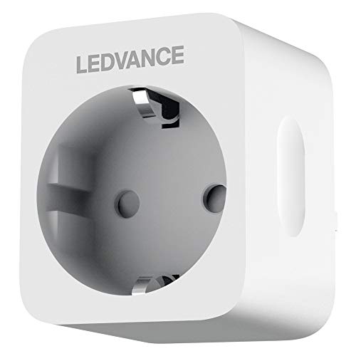LEDVANCE SMART + Enchufe controlable para WiFi, con medición de corriente, compatible con Google y Alexa Voice Control, paquete de 4