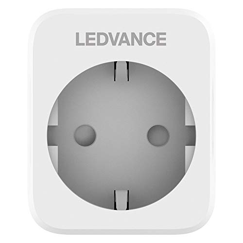 LEDVANCE SMART + Enchufe controlable para WiFi, con medición de corriente, compatible con Google y Alexa Voice Control, paquete de 4