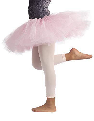 LEGGINGS DANZA PARA NIÑAS | MALLAS DE BALLET EN MICROFIBRA | 60 DEN | ROSA | 4/6, 8/10, 12/14 AÑOS | CALCETERÍA ITALIANA | (12/14 Años, Rosa)
