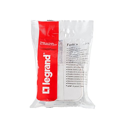 Legrand 782406 Interruptor Luz, Pared, Doble, Blanco