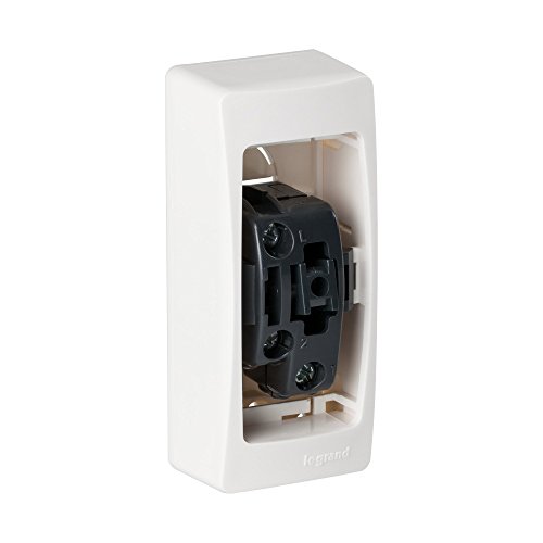 Legrand LEG97341 Interruptor conmutador superficie, 2300 W, 230 V, 10 A, Blanco