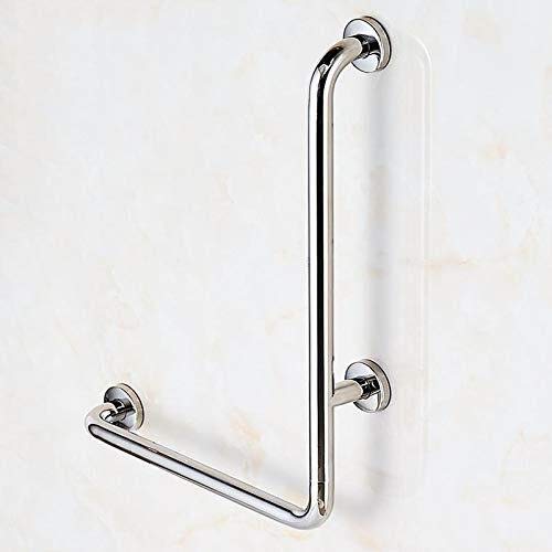Leileixiao Sin barreras de Suelo Barandilla Barandilla de Seguridad Baño WC WC WC Mango Cerca Vieja Forma de L (Color : B)