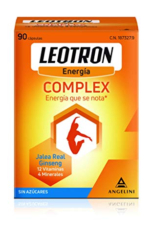 LEOTRON Complex - 90 cápsulas - Energía que se nota - Complemento alimenticio con Jalea Real, Ginseng, 12 vitaminas y 4 minerales - Envase para 90 días, a partir de 12 años.