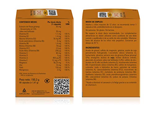 LEOTRON Complex - 90 cápsulas - Energía que se nota - Complemento alimenticio con Jalea Real, Ginseng, 12 vitaminas y 4 minerales - Envase para 90 días, a partir de 12 años.
