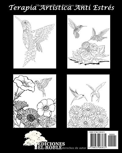 Libro de Colorear para Adultos: Colibríes (Ayuda para Personas Mayores con Demencia o Alzheimer)[Terapia Artística Anti Estrés] (Libros de Colorear)